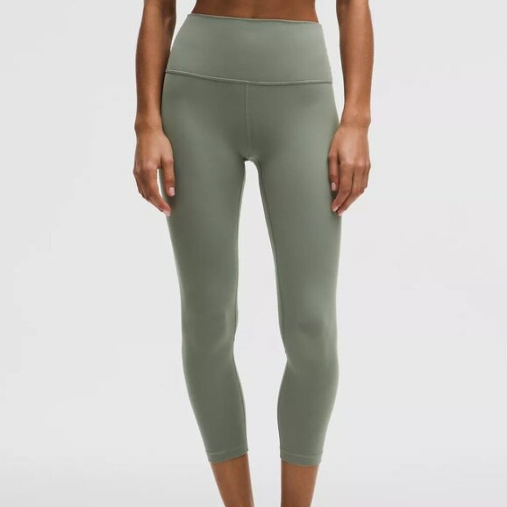 Lululemon Align High Rise Crop 23" Willow Leaf Size 8 NWOT